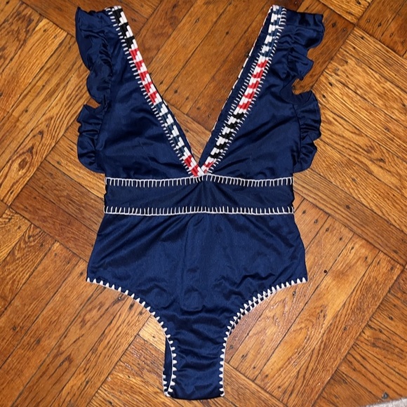 Sea New York kaleidoscope solid one-piece - Picture 3 of 5